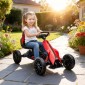 Go Kart Pedal Go Kart Reverse and Forward Gear, για παιδιά από 3 έως 8 ετών, κόκκινο
