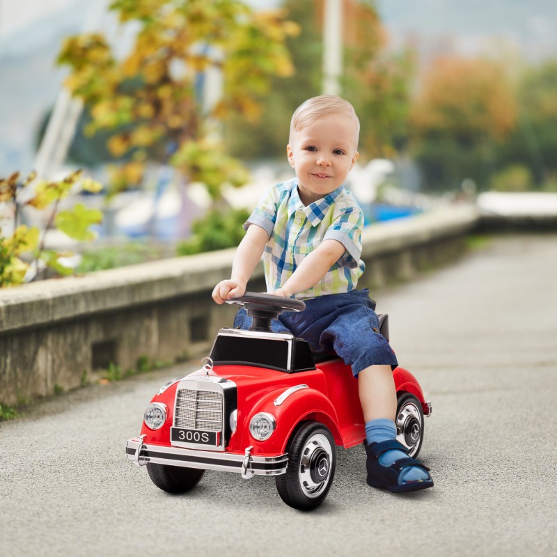 AIYAPLAY Αυτοκίνητο-πατίνι Mercedes Benz Design 300 S Design, Κόκκινο