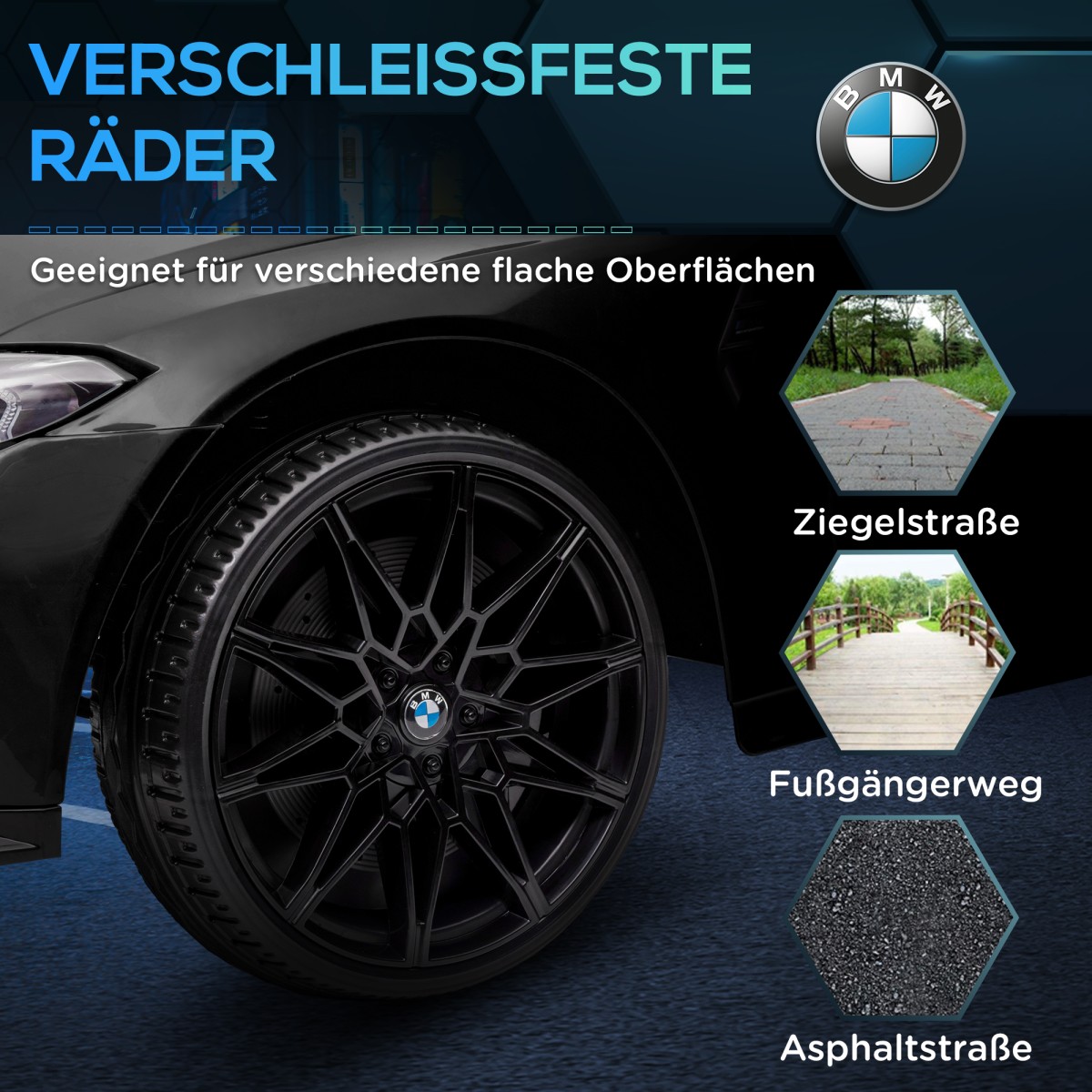 Ηλεκτρικό παιδικό αυτοκίνητο BMW M4, ήχος & φως, 3-5 km/h, με τηλεχειριστήριο, για 3-5 χρόνια, μαύρο
