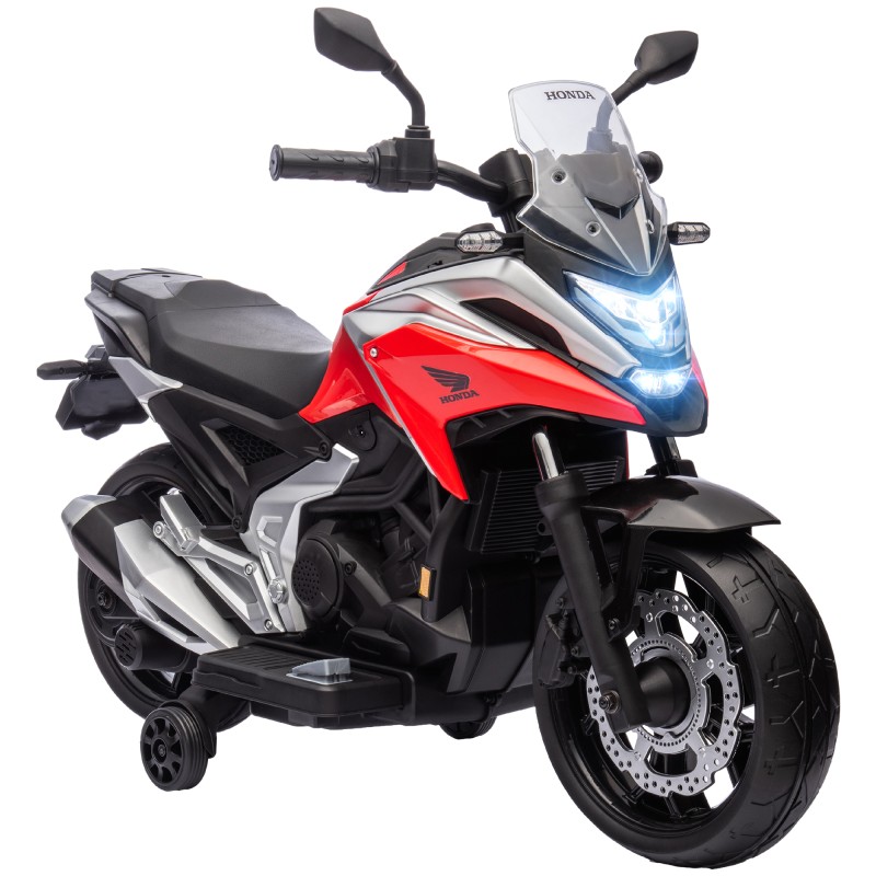 Ηλεκτρική παιδική μοτοσυκλέτα, Honda, 3 km/h, μουσική & φως, 3-6 ετών, έως 30 κιλά, κόκκινο