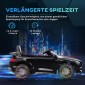 Ηλεκτρικό παιδικό, Mercedes, 3-5 km/h, τηλεχειριστήριο, φως & μουσική, μαύρο