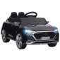 Ηλεκτρικό παιδικό αυτοκίνητο, 12V Audi Q8, 3-5 km/h, τηλεχειριστήριο, προβολείς, μουσική, μαύρο