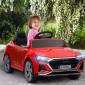 Ηλεκτρικό παιδικό αυτοκίνητο, 12V Audi Q8, 3-5 km/h, τηλεχειριστήριο, προβολείς, μουσική, κόκκινο