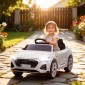 Ηλεκτρικό παιδικό αυτοκίνητο, 12V Audi Q8, 3-5 km/h, τηλεχειριστήριο, προβολείς, μουσική, λευκό