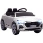 Ηλεκτρικό παιδικό αυτοκίνητο, 12V Audi Q8, 3-5 km/h, τηλεχειριστήριο, προβολείς, μουσική, λευκό