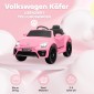Ηλεκτρικό παιδικό όχημα, VW Beetle, 3-5 χλμ./ώρα, με τηλεχειριστήριο & μουσική, ροζ