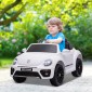 Ηλεκτρικό παιδικό όχημα, VW Beetle, 3-5 km/h, με τηλεχειριστήριο & μουσική, λευκό