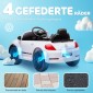 Ηλεκτρικό παιδικό όχημα, VW Beetle, 3-5 km/h, με τηλεχειριστήριο & μουσική, λευκό