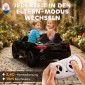 Maserati ηλεκτρικό αυτοκίνητο για παιδιά, 2θέσιο, λειτουργία μπαταρίας 12V, τηλεχειριστήριο, φώτα LED, λειτουργία μουσικής, μαύρο