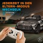 Ηλεκτρικό αυτοκίνητο Mercedes, παιδικό αυτοκίνητο, μπαταρία 12V, φώτα LED, λειτουργία μουσικής, κόρνα, 3-8 ετών, μαύρο