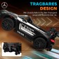 Ηλεκτρικό αυτοκίνητο Mercedes, παιδικό αυτοκίνητο, μπαταρία 12V, φώτα LED, λειτουργία μουσικής, κόρνα, 3-8 ετών, μαύρο