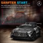 Ηλεκτρικό αυτοκίνητο Mercedes, παιδικό αυτοκίνητο, μπαταρία 12V, φώτα LED, λειτουργία μουσικής, κόρνα, 3-8 ετών, μαύρο