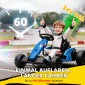 24V Electric Go Kart, Drift Mode, Ρυθμιζόμενο Κάθισμα, Ζώνη Ασφαλείας 5 Σημείων, Λειτουργία Μουσικής, 6-12 Years Blue
