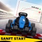 24V Electric Go Kart, Drift Mode, Ρυθμιζόμενο Κάθισμα, Ζώνη Ασφαλείας 5 Σημείων, Λειτουργία Μουσικής, 6-12 Years Blue