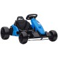 24V Electric Go Kart, Drift Mode, Ρυθμιζόμενο Κάθισμα, Ζώνη Ασφαλείας 5 Σημείων, Λειτουργία Μουσικής, 6-12 Years Blue