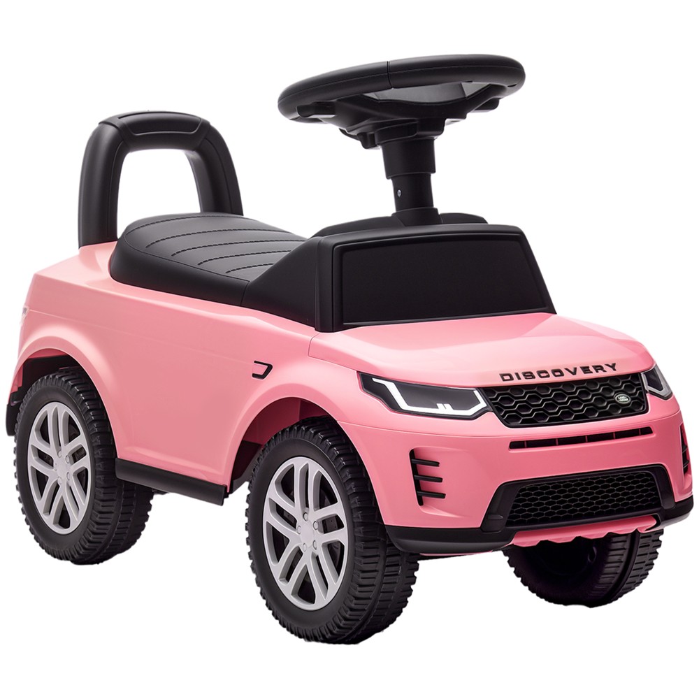 LAND ROVER DISCOVERY επιβατικό αυτοκίνητο, επιβατικό όχημα με κόρνα, θόρυβος κινητήρα, αποθηκευτικός χώρος κάτω από το κάθισμα, 18-36 μηνών, ροζ