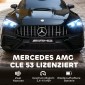 Παιδικό ηλεκτρικό αυτοκίνητο, σχέδιο Mercedes, μοτέρ 12V, τηλεχειριστήριο, φώτα LED, μουσική, για παιδιά 3-6 ετών, μαύρο