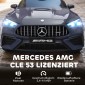 Παιδικό ηλεκτρικό αυτοκίνητο, σχέδιο Mercedes, μοτέρ 12V, τηλεχειριστήριο, φώτα LED, μουσική, για παιδιά 3-6 ετών, γκρι