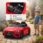 Παιδικό ηλεκτρικό αυτοκίνητο, σχέδιο Mercedes, μοτέρ 12V, τηλεχειριστήριο, φώτα LED, μουσική, για παιδιά 3-6 ετών, κόκκινο