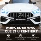 Παιδικό ηλεκτρικό αυτοκίνητο, σχέδιο Mercedes, μοτέρ 12V, τηλεχειριστήριο, φώτα LED, μουσική, για παιδιά 3-6 ετών, λευκό