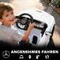 Παιδικό ηλεκτρικό αυτοκίνητο, σχέδιο Mercedes, μοτέρ 12V, τηλεχειριστήριο, φώτα LED, μουσική, για παιδιά 3-6 ετών, λευκό