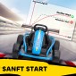 24V Electric Go Kart για Οδήγηση και Drifting, Nylon Ελαστικά, Ζώνη Ασφαλείας, Κόρνα, Μουσική για 8-12 Χρόνια Μπλε