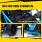 24V Electric Go Kart για Οδήγηση και Drifting, Nylon Ελαστικά, Ζώνη Ασφαλείας, Κόρνα, Μουσική για 8-12 Χρόνια Μπλε