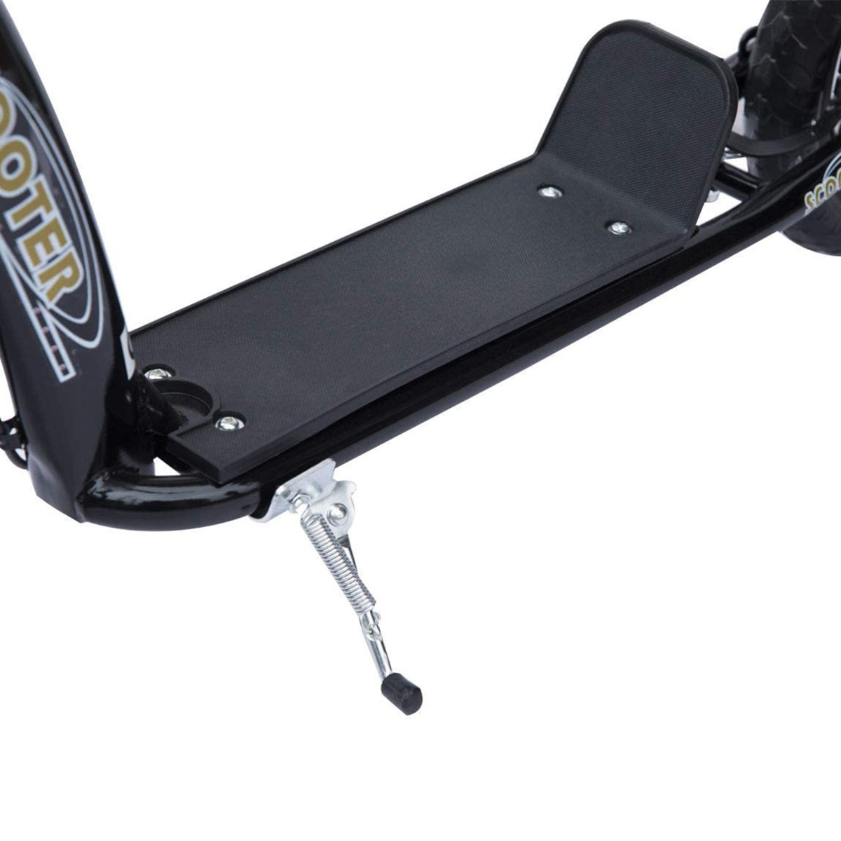 Παιδικό σκούτερ με πίσω φρένο kick scooter 12 ιντσών kick scooter city scooter για παιδιά kickboard ρυθμιζόμενο ύψος χάλυβα EVA μαύρο 120 x 52 x 80-88 cm