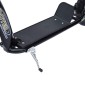 Παιδικό σκούτερ με πίσω φρένο kick scooter 12 ιντσών kick scooter city scooter για παιδιά kickboard ρυθμιζόμενο ύψος χάλυβα EVA μαύρο 120 x 52 x 80-88 cm