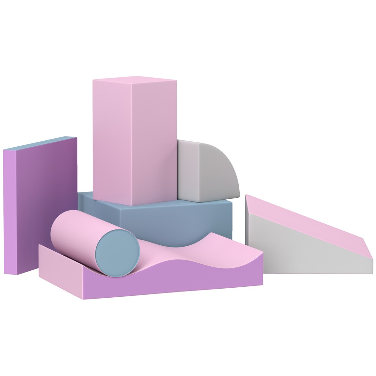 Οικοδομικοί λίθοι αφρού για παιδιά, προωθεί τη δημιουργικότητα, ψεύτικο δέρμα, 40x40x20 cm, πολύχρωμο, 1-3 ετών