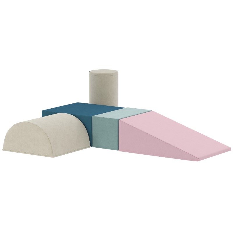 Σετ 5 τεμαχίων Foam Blocks για μωρά και νήπια Κτίριο Play Climbing Indoor Set Foam Colorful