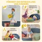 Σετ μαλακών δομικών στοιχείων 7 τεμαχίων για νήπια, αφρός, κάλυμμα κορδονιού που πλένεται, διάφορα σχήματα, πολύχρωμα