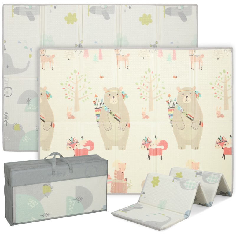 Baby Play Mat Animal Pattern Αφρός πάχους 1,5 cm Αντιολισθητική επένδυση