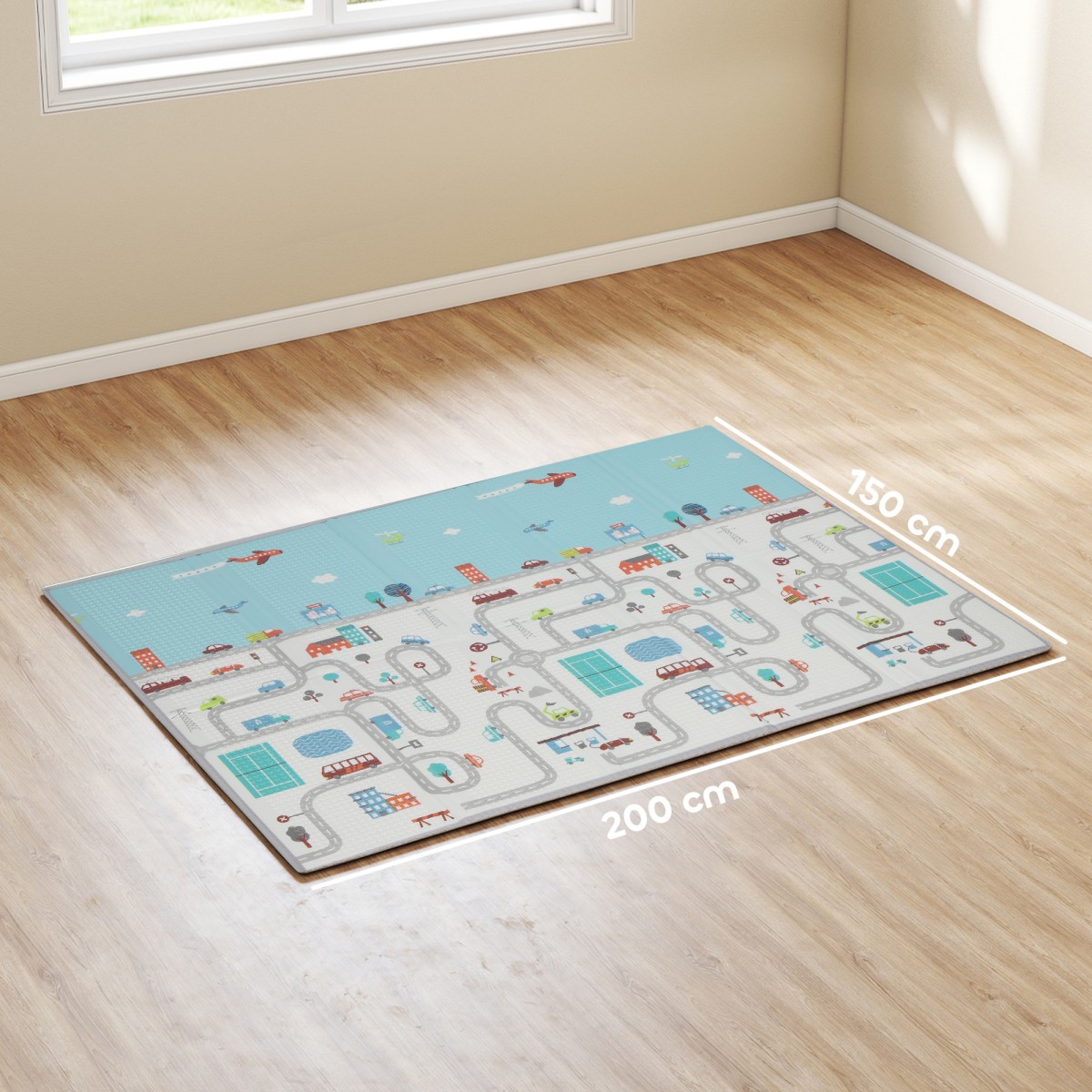 Baby Play Mat Animal Pattern Αφρός πάχους 1,5 cm Αντιολισθητική επένδυση