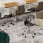 Σκαμπό ρολό ρυθμιζόμενο ύψος με πλάτη περιστρεφόμενο σκαμπό 59-75 cm Σκαμπό εργασίας 360° περιστρεφόμενο μαύρο