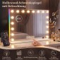 Καθρέφτης μακιγιάζ Χόλιγουντ με 18 λυχνίες LED, 3 χρώματα, φως RGB, ηχείο Bluetooth, μεγέθυνση 10x λευκό
