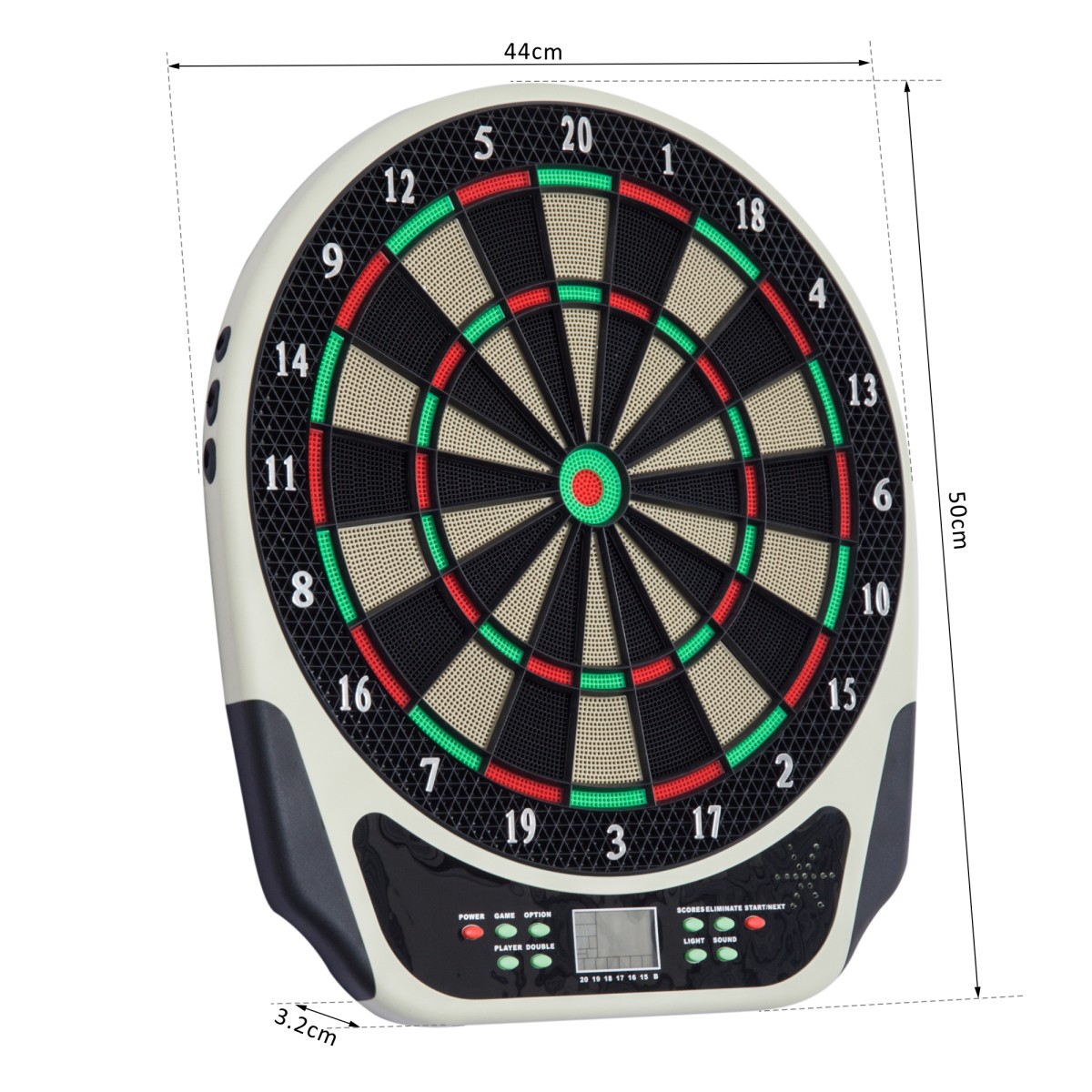 Ηλεκτρονική σανίδα βελών Dartboard με φωνητικά μηνύματα Οθόνες LED 6 βελάκια 24 κεφαλές βελών 18 παιχνίδια 159 παραλλαγές Μηχάνημα βελών Σετ βελάκια για έως και 8 παίκτες