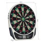 Ηλεκτρονική σανίδα βελών Dartboard με φωνητικά μηνύματα Οθόνες LED 6 βελάκια 24 κεφαλές βελών 18 παιχνίδια 159 παραλλαγές Μηχάνημα βελών Σετ βελάκια για έως και 8 παίκτες