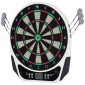 Ηλεκτρονική σανίδα βελών Dartboard με φωνητικά μηνύματα Οθόνες LED 6 βελάκια 24 κεφαλές βελών 18 παιχνίδια 159 παραλλαγές Μηχάνημα βελών Σετ βελάκια για έως και 8 παίκτες