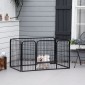 Πτυσσόμενο Puppy Run 1 Door 129cm x 84cm x 70cm Μαύρο