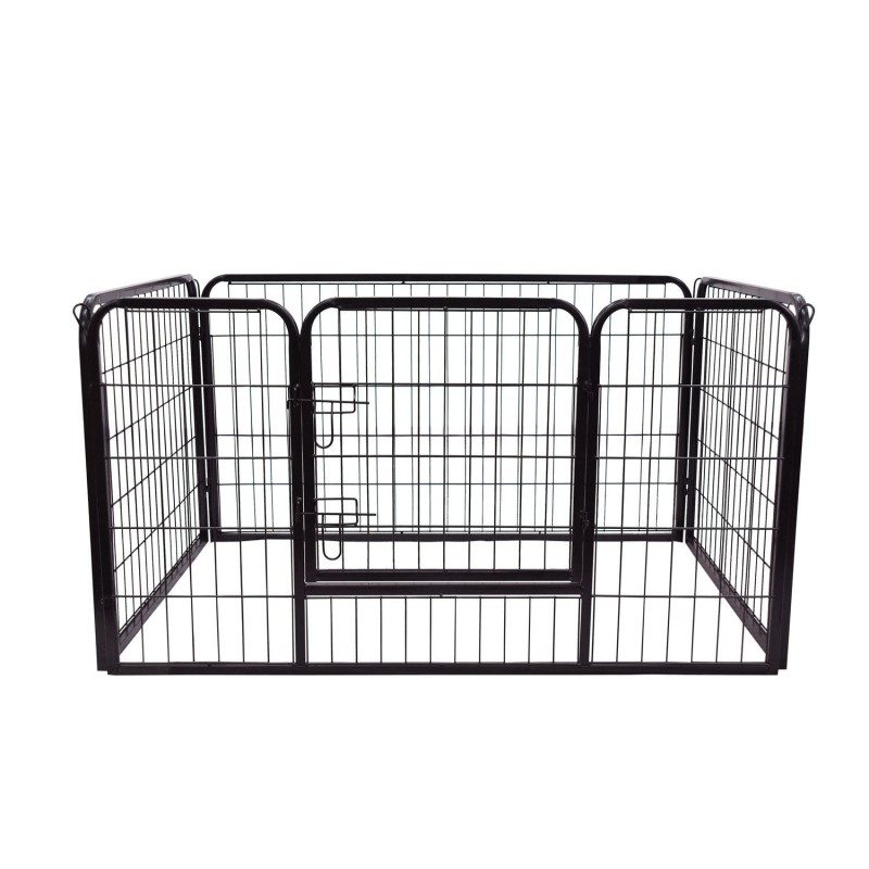 Πτυσσόμενο Puppy Run 1 Door 129cm x 84cm x 70cm Μαύρο