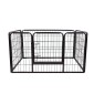 Πτυσσόμενο Puppy Run 1 Door 129cm x 84cm x 70cm Μαύρο