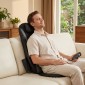 Μασάζ πλάτης Shiatsu με θερμότητα, βαθύ μασάζ και δόνηση καθίσματος 3 σταδίων, μασάζ για πόνους στην πλάτη