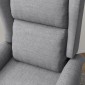 Καρέκλα χαλάρωσης, βοήθημα stand-up, λειτουργία ανάκλισης, έως 200kg, 72,5x94x109cm, γκρι