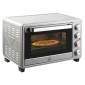 Μίνι φούρνος 32L 100 °C-230 °C 1600 W μίνι φούρνος με ταψί, ταψί για ψίχουλα, σχάρα γκριλ και 3 λειτουργίες μαγειρέματος, φούρνος πίτσας με χρονοδιακόπτη, λαβή ταψιού, ανοξείδωτο ατσάλι, ασήμι