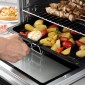 Μίνι φούρνος 32L 100 °C-230 °C 1600 W μίνι φούρνος με ταψί, ταψί για ψίχουλα, σχάρα γκριλ και 3 λειτουργίες μαγειρέματος, φούρνος πίτσας με χρονοδιακόπτη, λαβή ταψιού, ανοξείδωτο ατσάλι, ασήμι