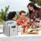 Μηχανή παγοκύβων Διανομέας παγοκύβων Ice-Maker 20kg/24h 2,3L παγομηχανή με δοχείο νερού 3,2L, ασημί