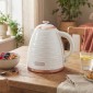Ηλεκτρικός βραστήρας, 1,7L, 2,2kW, λειτουργία γρήγορου βρασμού με αφαιρούμενο φίλτρο κατά των αλάτων που πλένεται