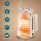 Βραστήρας 2200W, 1,7L με λειτουργία γρήγορου βρασμού, φίλτρο αφαλάτωσης και τοστιέρα 4 τμημάτων με 7 επίπεδα μαυρίσματος, κρέμα