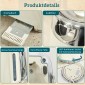 Βραστήρας 2200W, 1,7L με λειτουργία γρήγορου βρασμού, φίλτρο αφαλάτωσης και τοστιέρα 4 τμημάτων με 7 επίπεδα μαυρίσματος, κρέμα